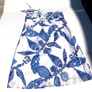 Size 8 lilly pultizer halter sundress with shirred back like new